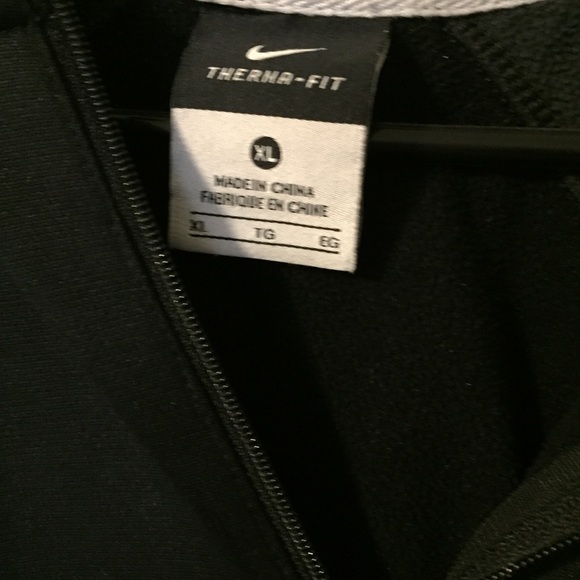 Nike Black 3/4 Zip-Up Hoodie Men’s XL - Picture 3 of 3